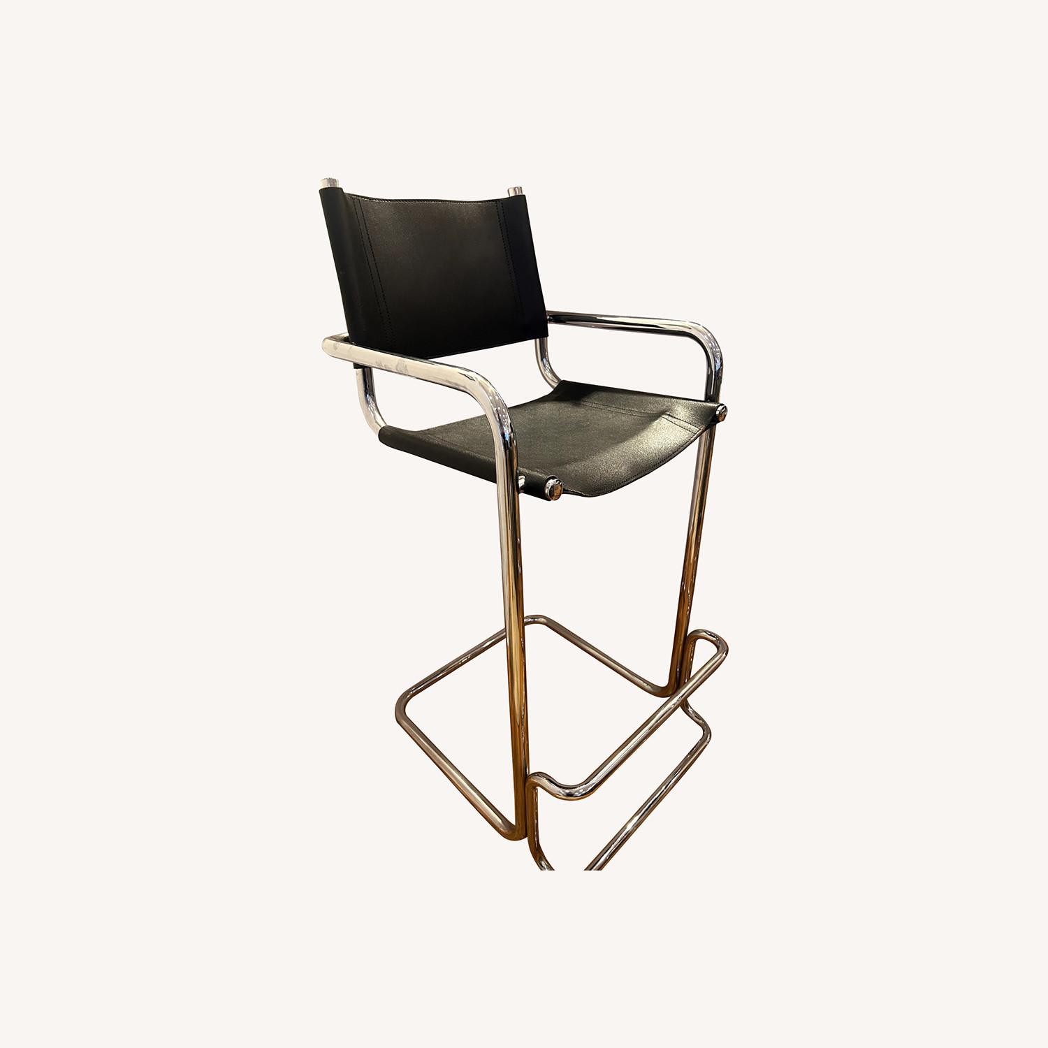 1970s Mart Stam Style Cantilever Bar Stools - image-0