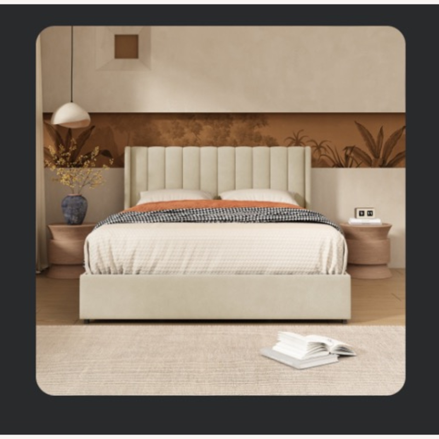 Jeilyn Upholstered Platform Drawer Storage Bed - image-2