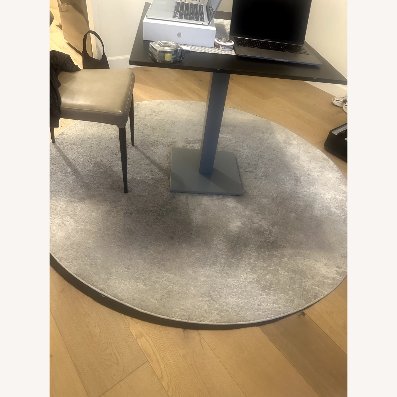 JAIPUR Circular White/Grey Rug - image-3