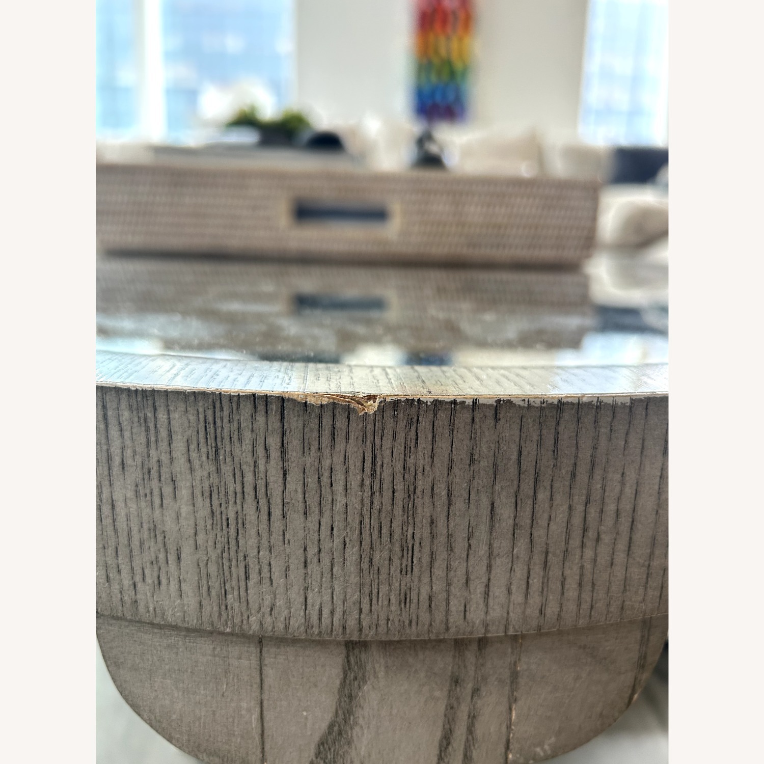 Hickory Chair Renee Mirrored Gray Coffee Table - image-3