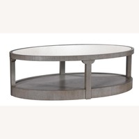 Hickory Chair Renee Mirrored Gray Coffee Table 