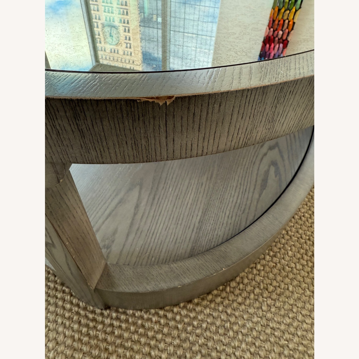 Hickory Chair Renee Mirrored Gray Coffee Table - image-11