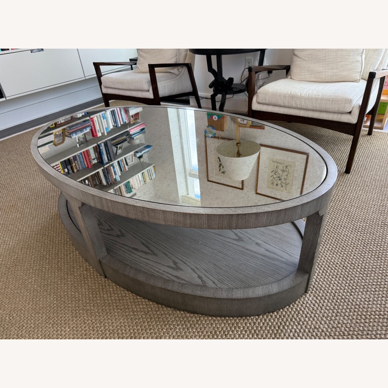 Hickory Chair Renee Mirrored Gray Coffee Table - image-5