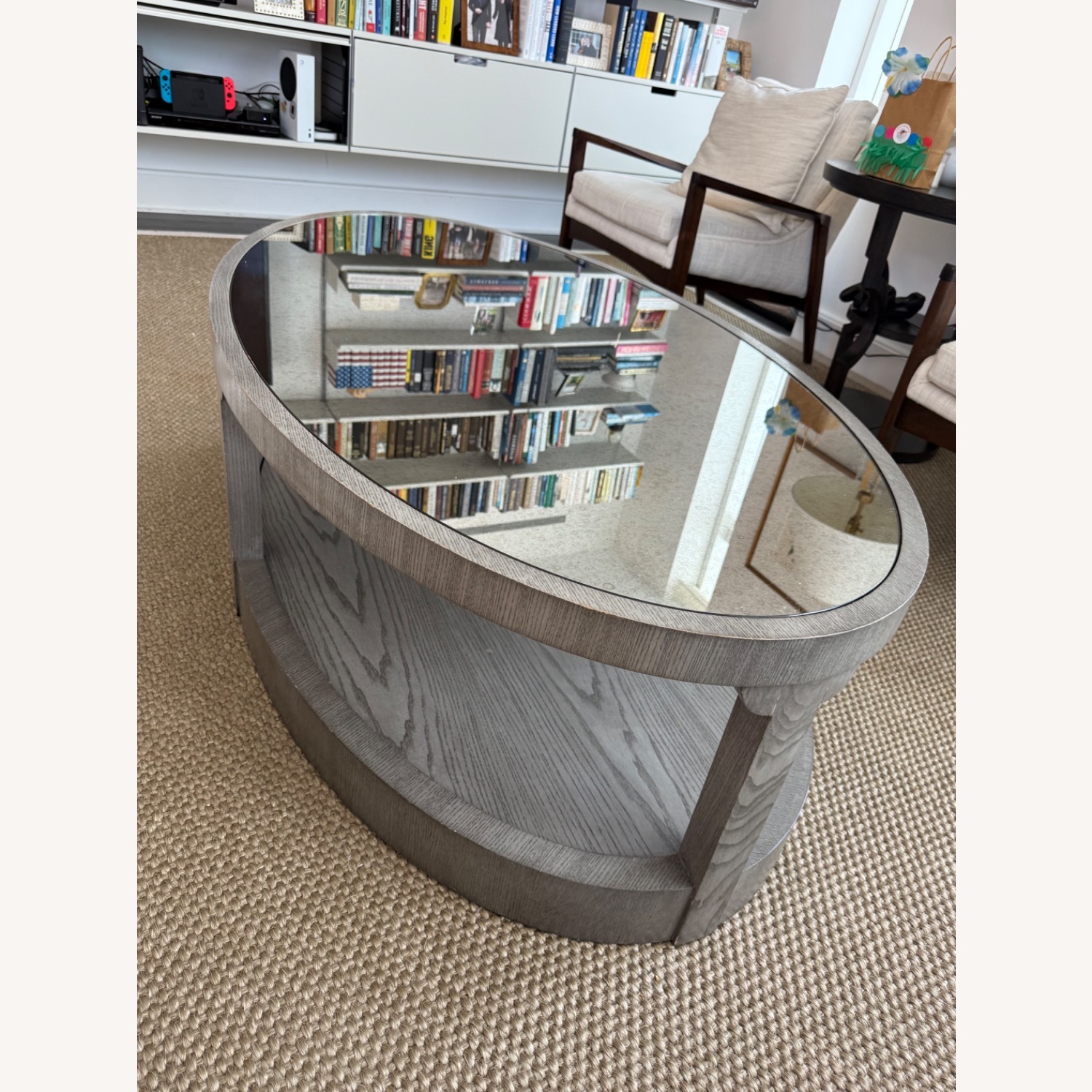 Hickory Chair Renee Mirrored Gray Coffee Table - image-4