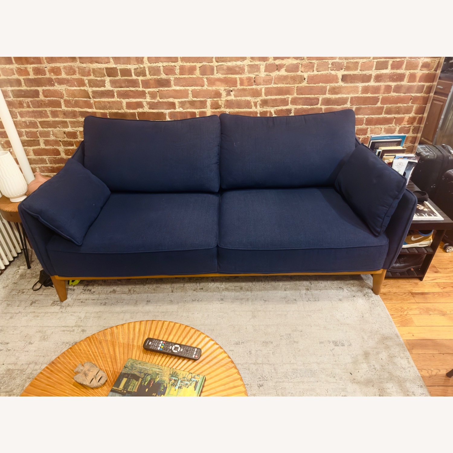 Macy's Jollene Blue Sofa  - image-1