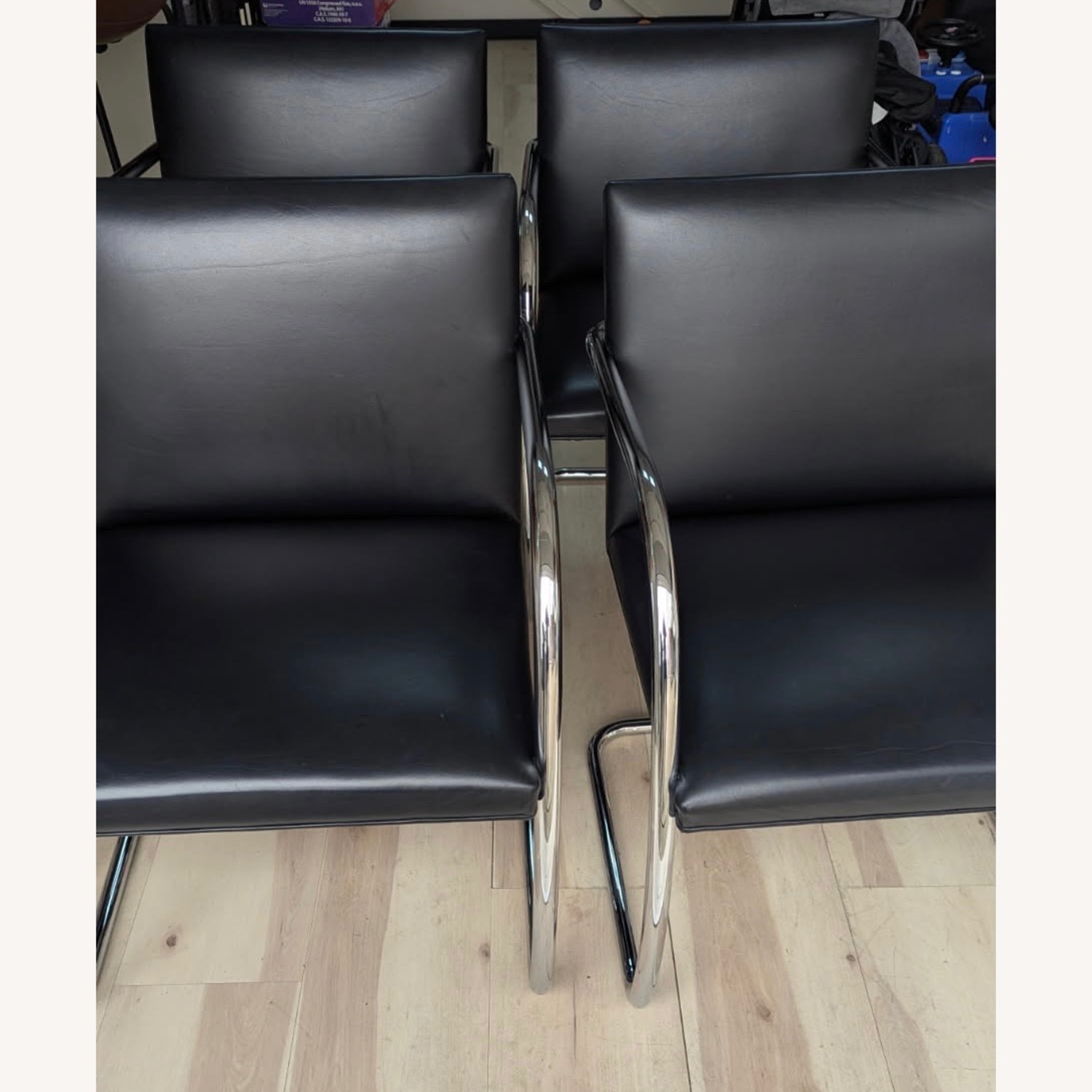 Knoll Brno Black Leather Chair - image-5