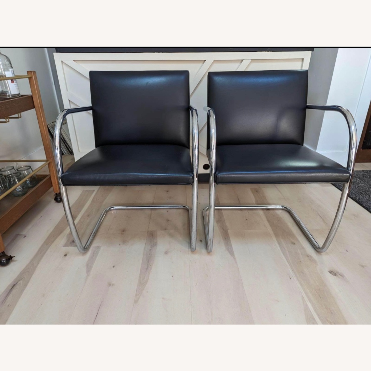 Knoll Brno Black Leather Chair - image-3