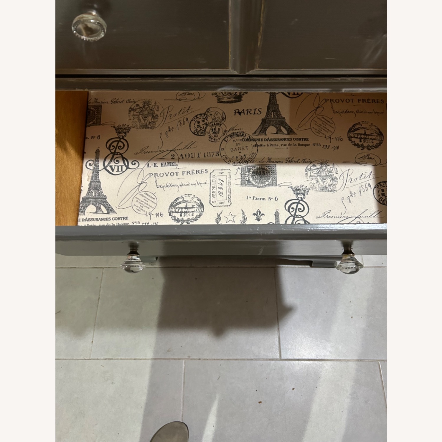 Vintage Grey Dresser - image-5