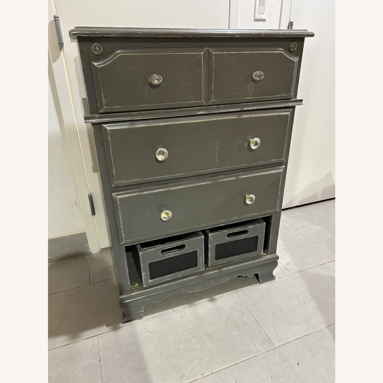 Vintage Grey Dresser - image-1