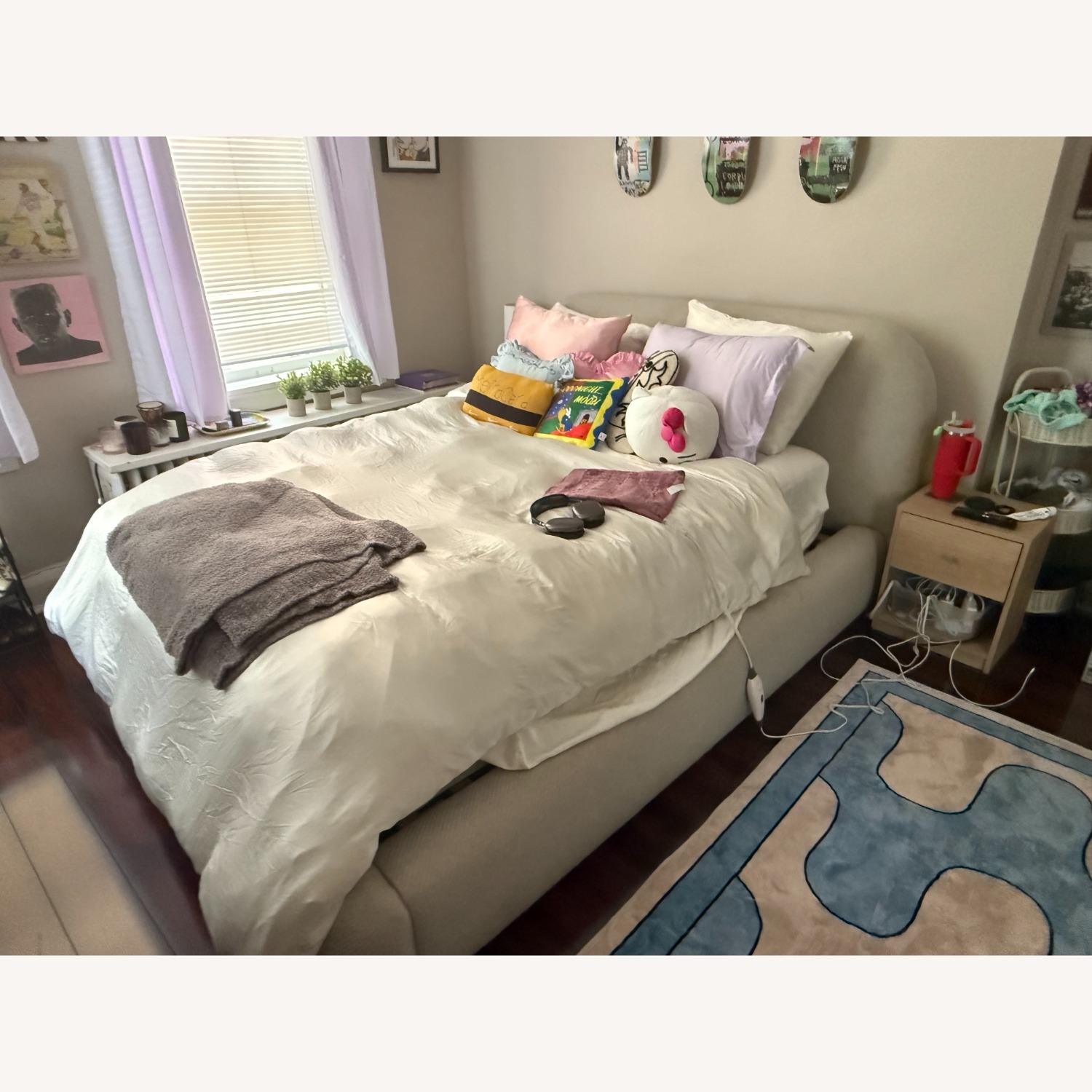 West Elm Queen Size Laurent Bed - image-1
