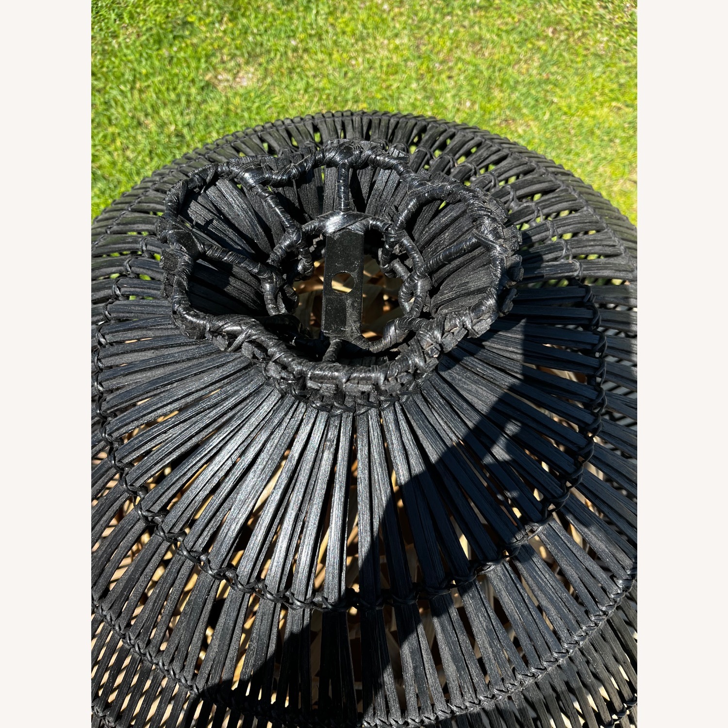 Rimini Pendant Natural and Black Stained Rattan - image-6