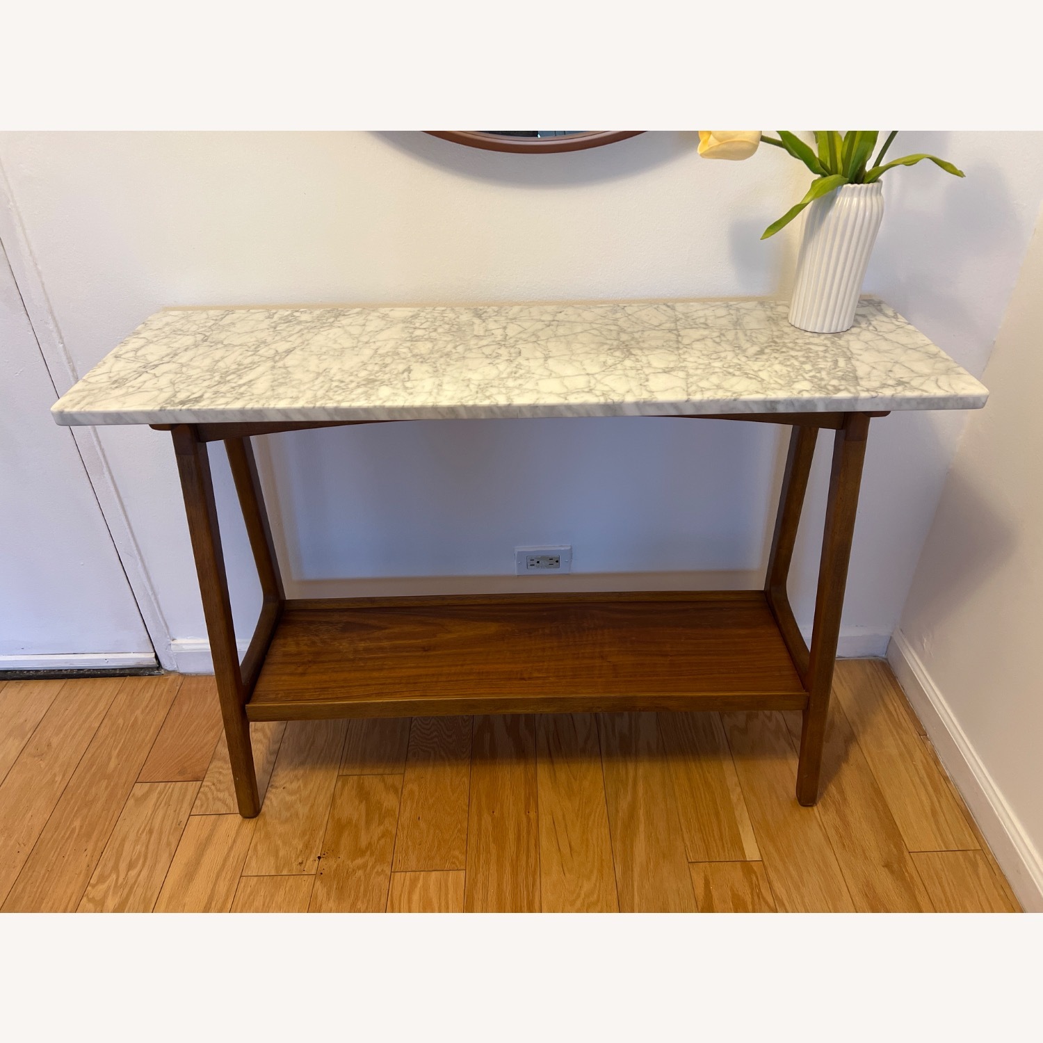 West Elm Reeve Marble-Top Console Table - image-1