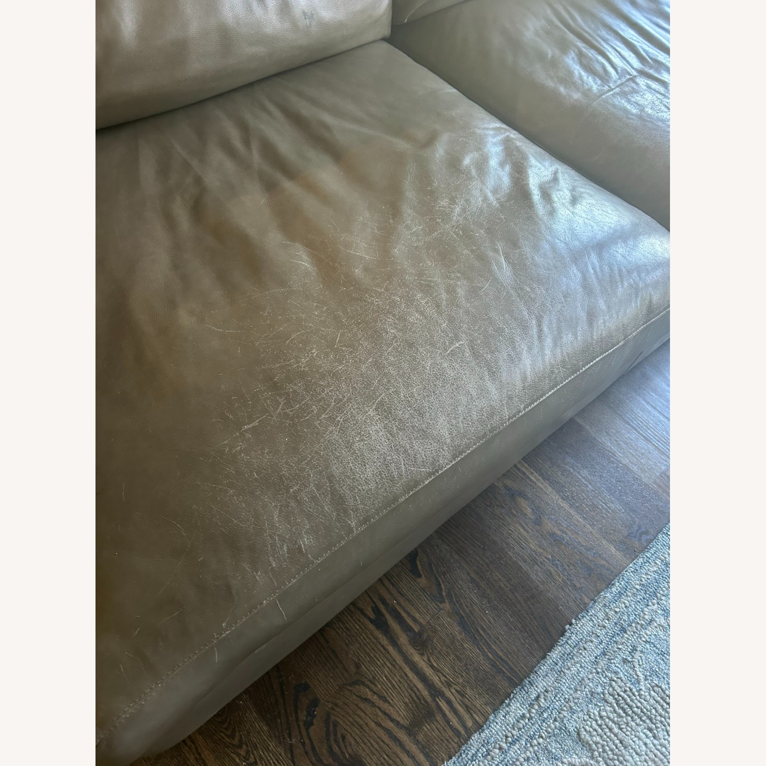 Lounge Deep 93" Leather Sofa - image-4