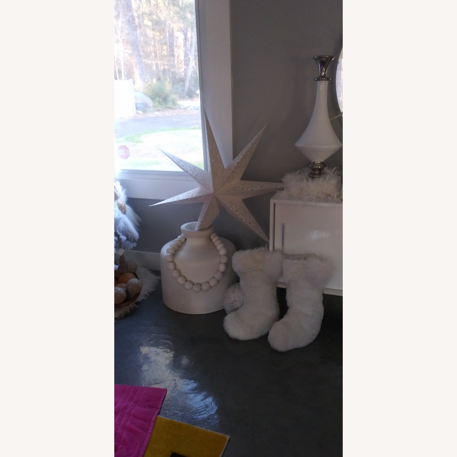 Ardeco Vase White Concrete - image-5