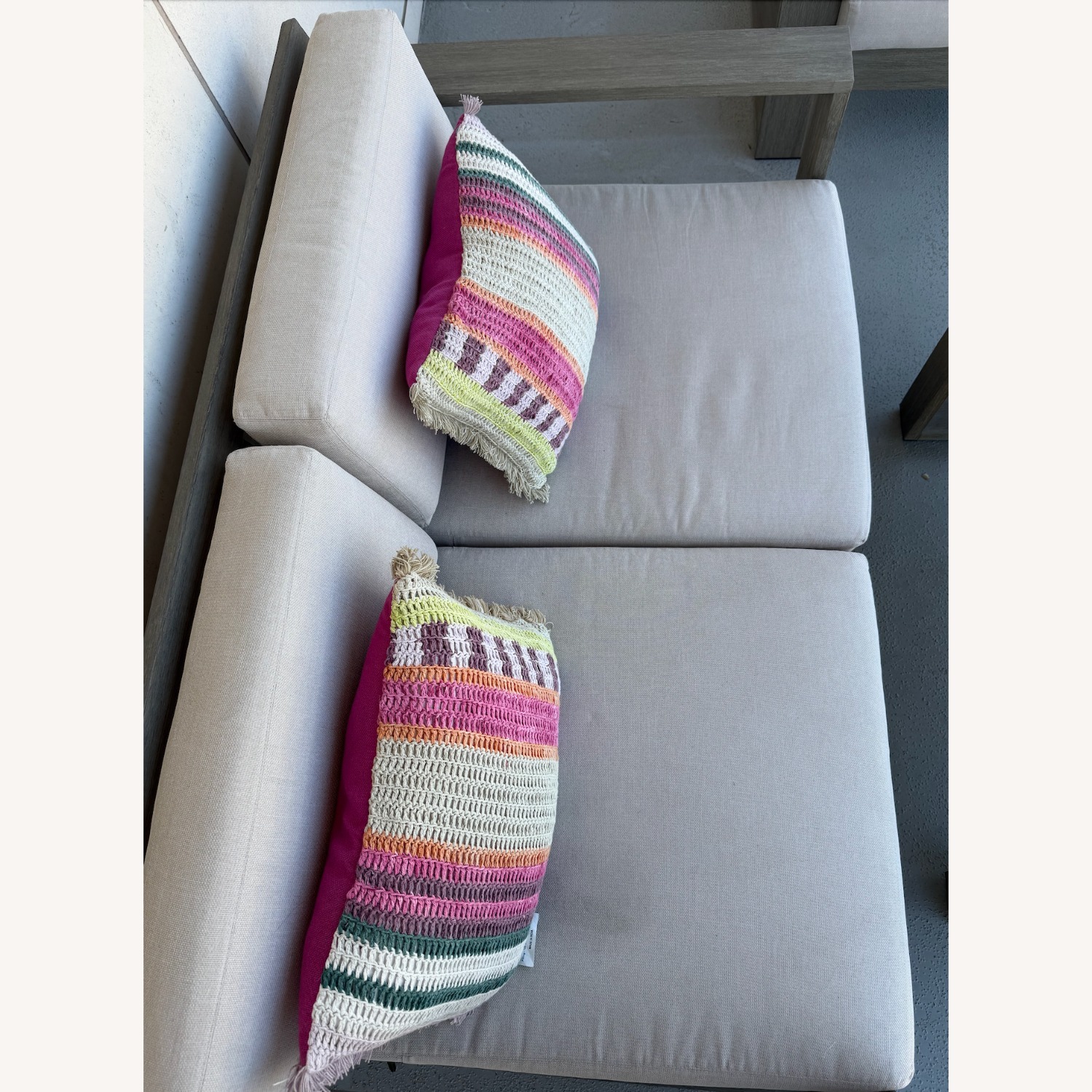 West Elm Portside Outdoor Sofa – Weathered Gray - image-5