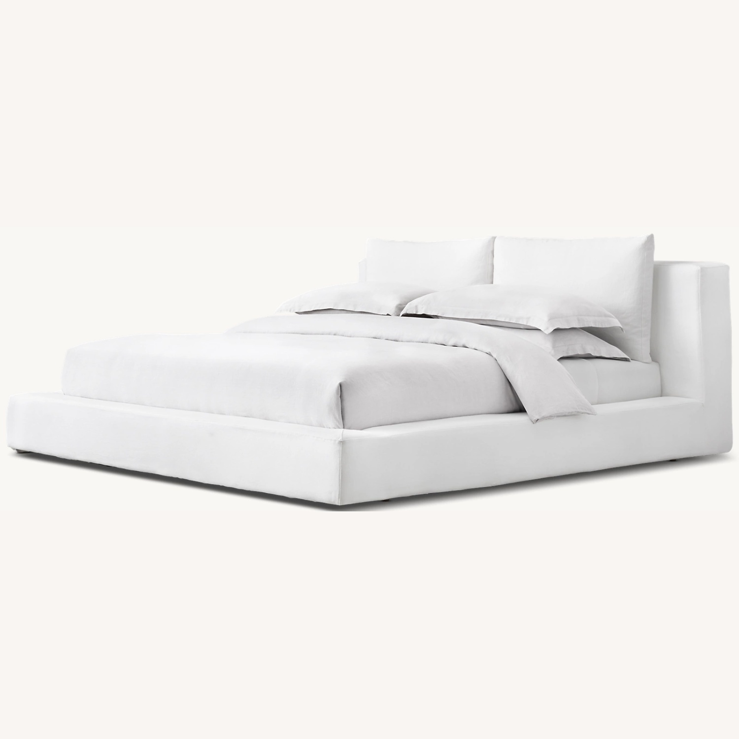 Cloud Slipcovered Platform Bed - image-0
