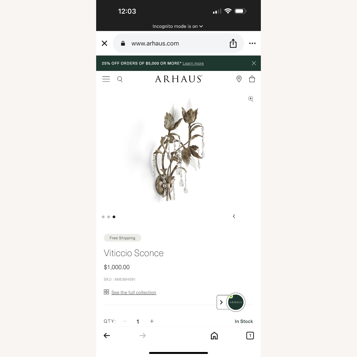 Arhaus Lighting Viticcio Sconces Set of 2 - image-2