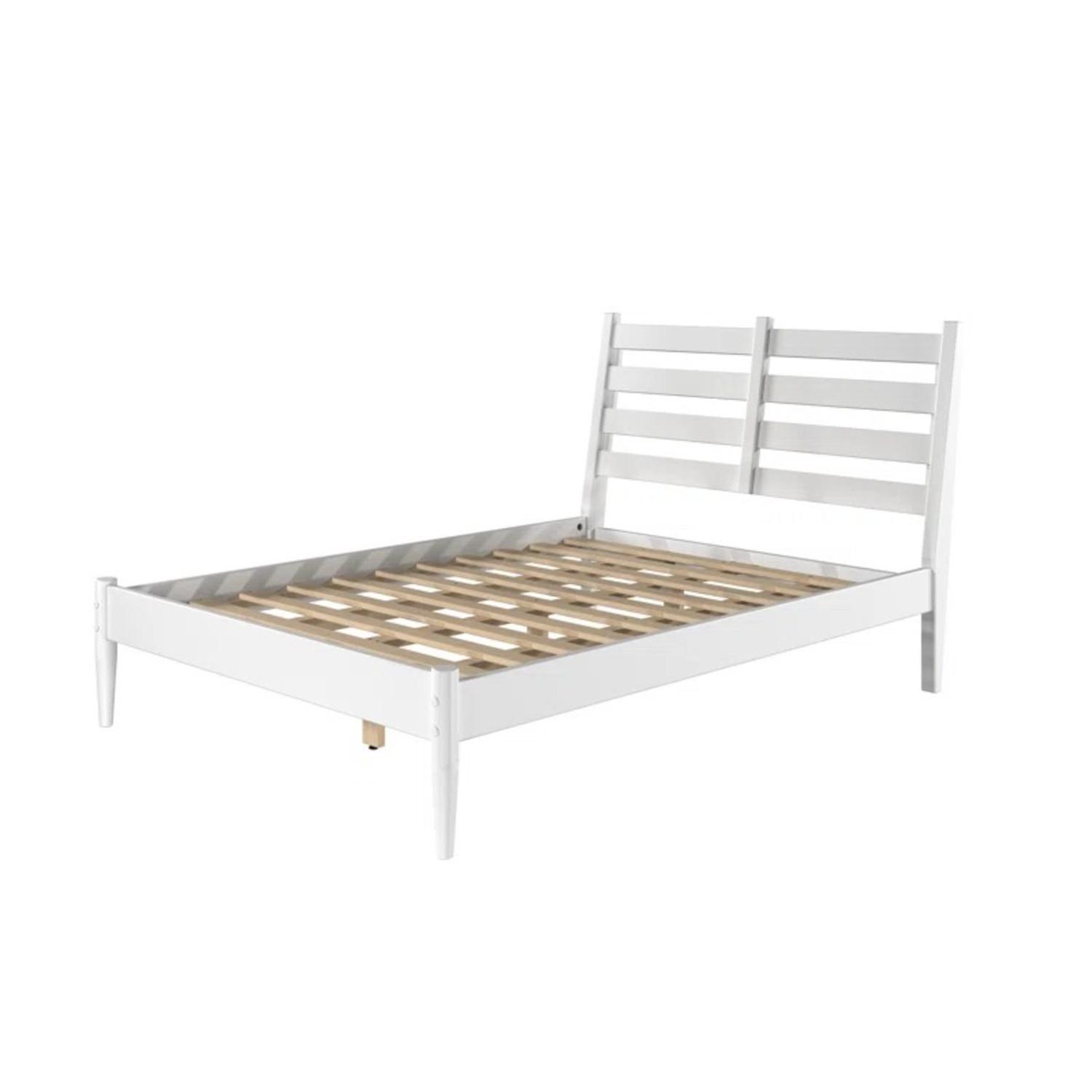 Wayfair White Wood Platform Full Bed Frame - image-4