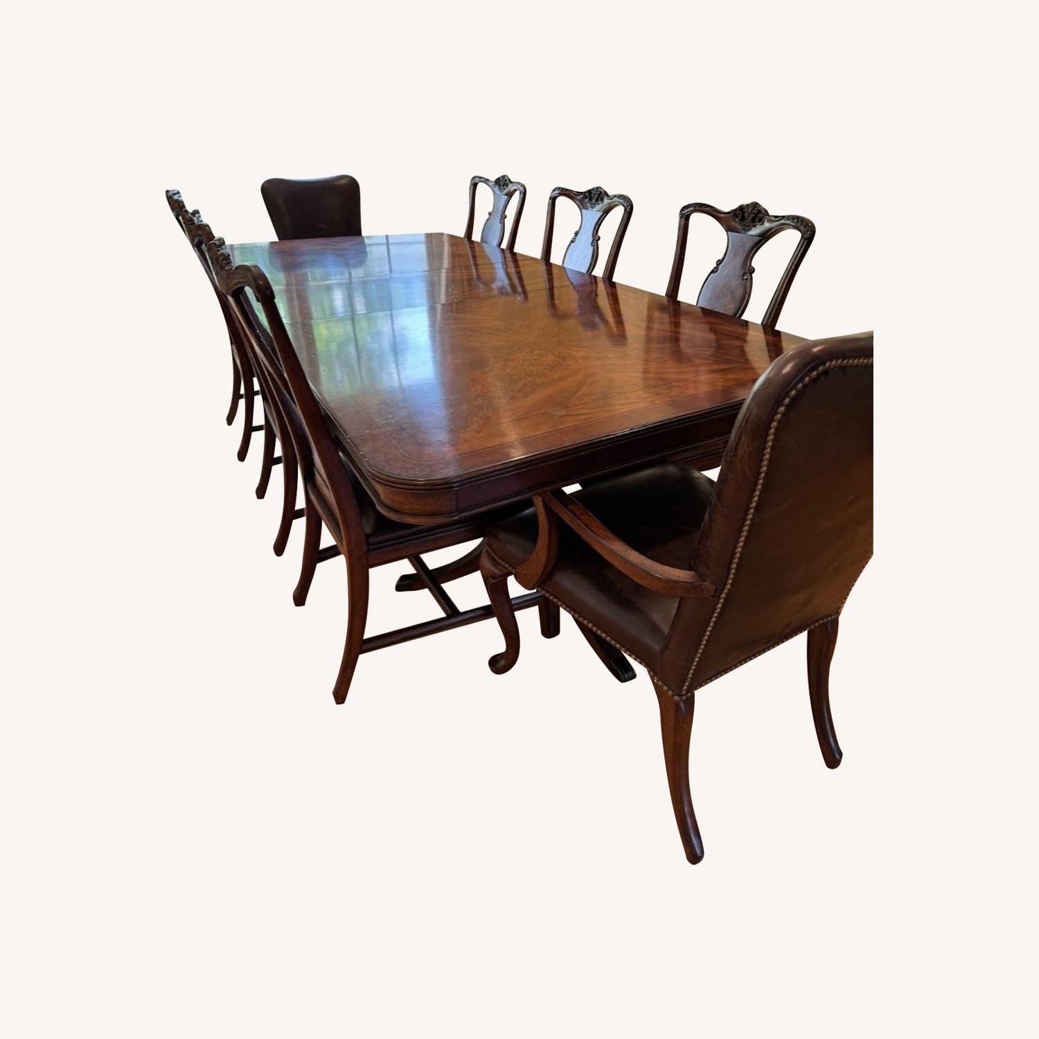 Luxury Solid Wood 9-Piece Expandable Dining Set - image-0