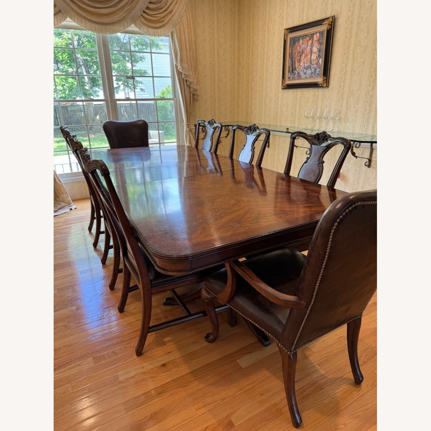 Luxury Solid Wood 9-Piece Expandable Dining Set - image-2