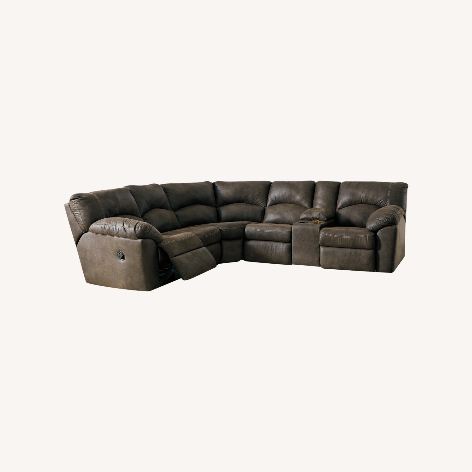 Ashley Furniture Tambo Brown 2-Piece Sectional - image-0