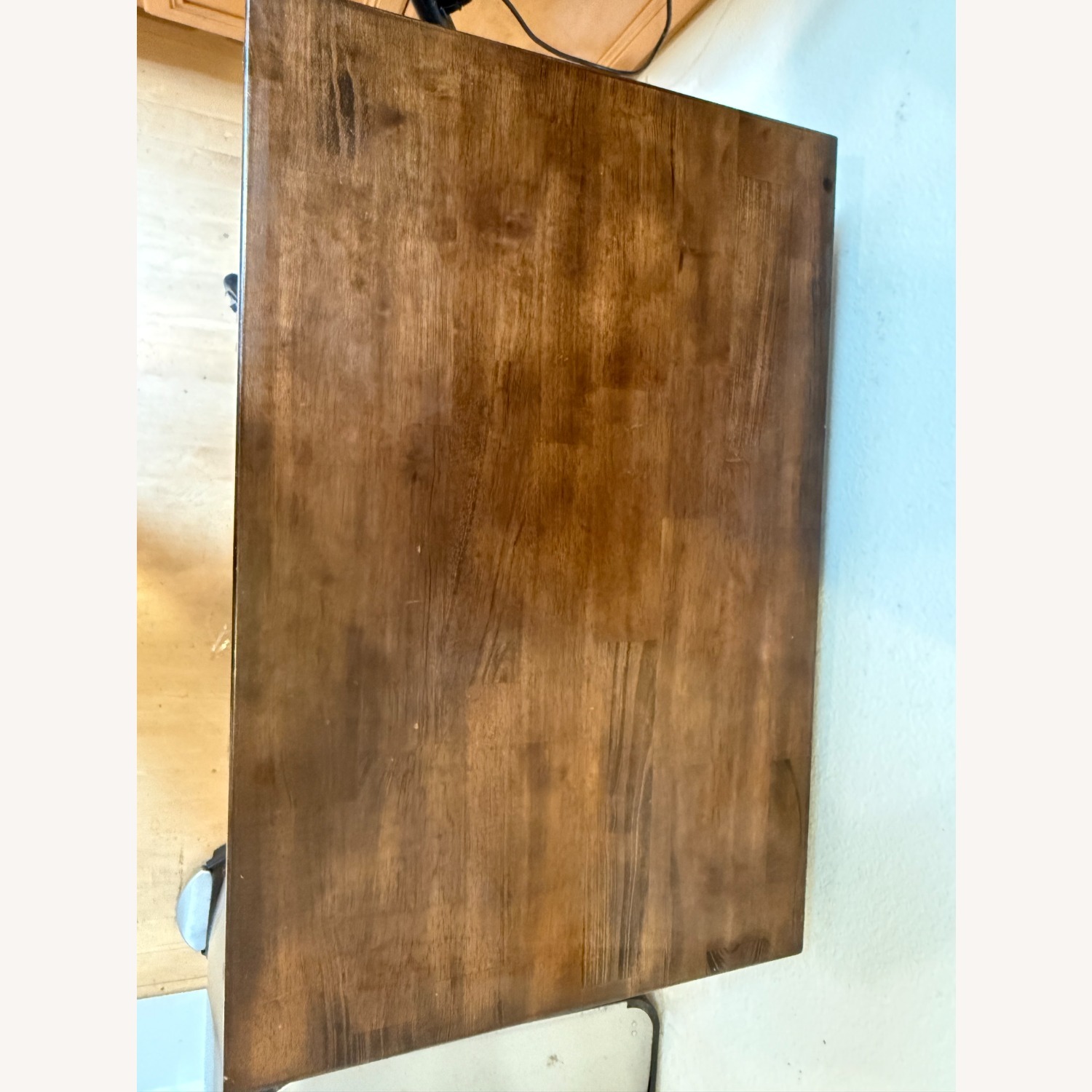 Solid Wood Dark Brown Kitchen Cart - image-3