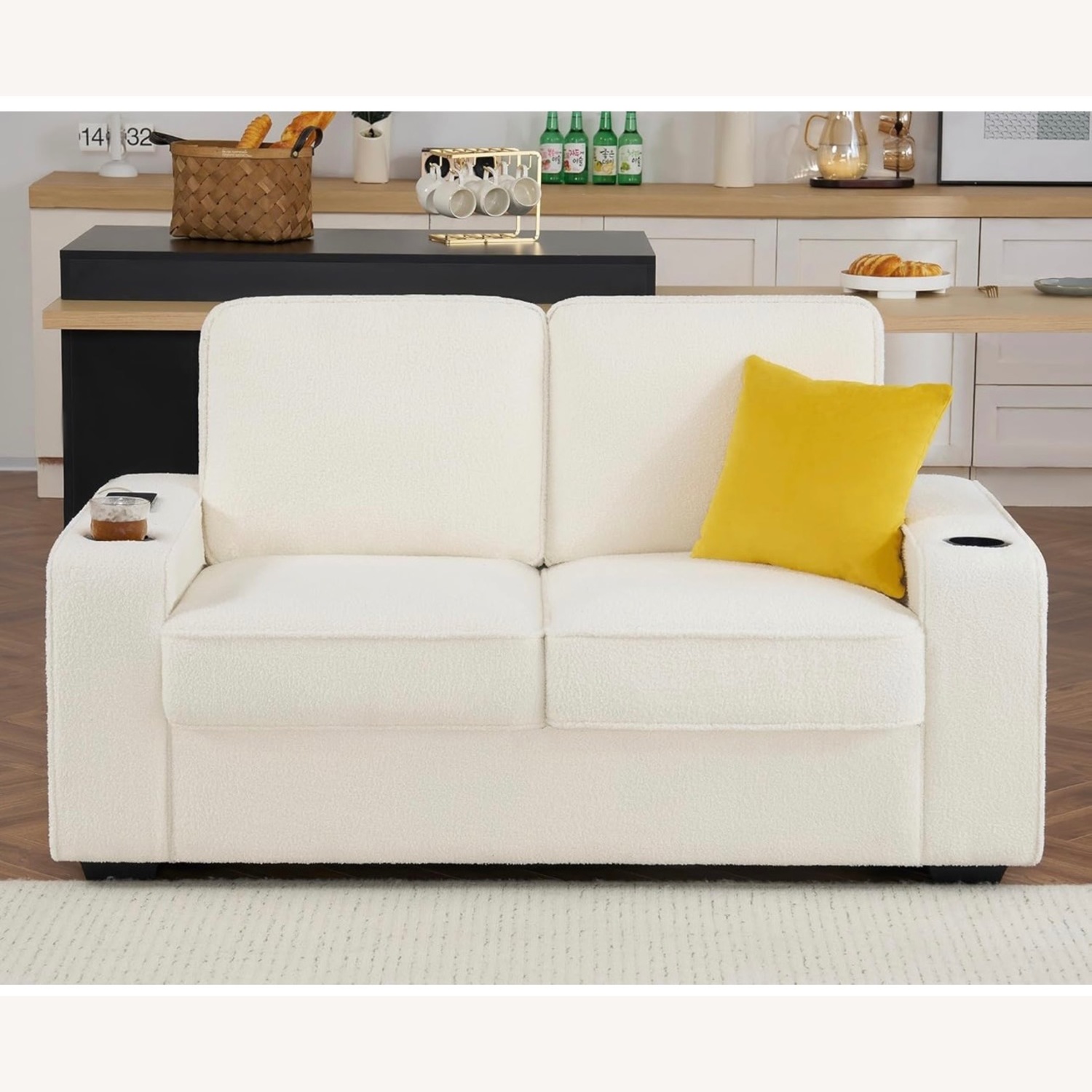 VanAcc Sofa, 3 Piece Set with Storage Ottoman - image-5