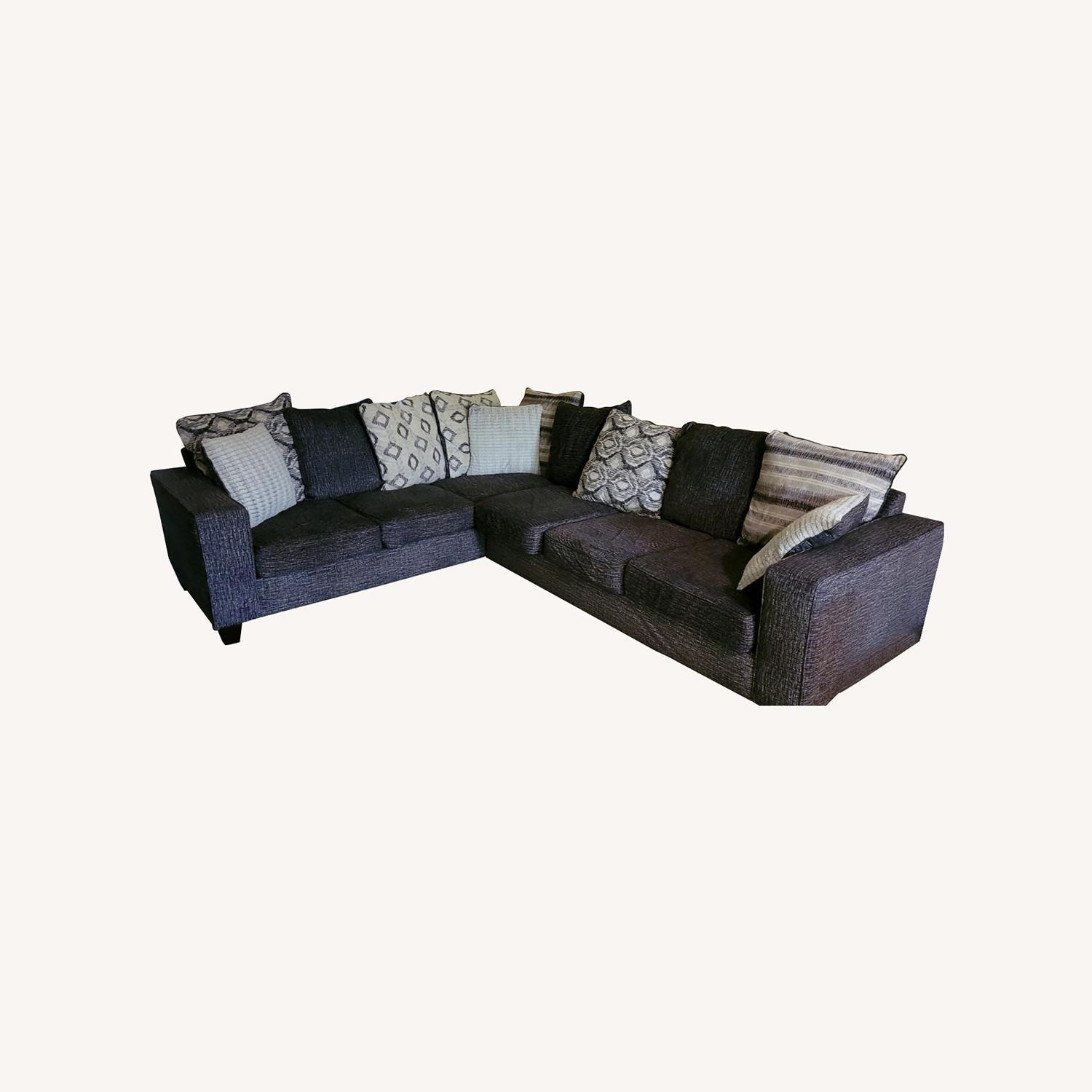 Dark Grey 2 Piece Sectional - image-0