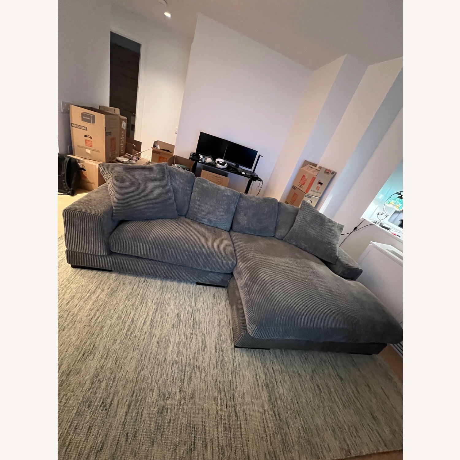 Remy Reversible Sectional, Gray - image-1