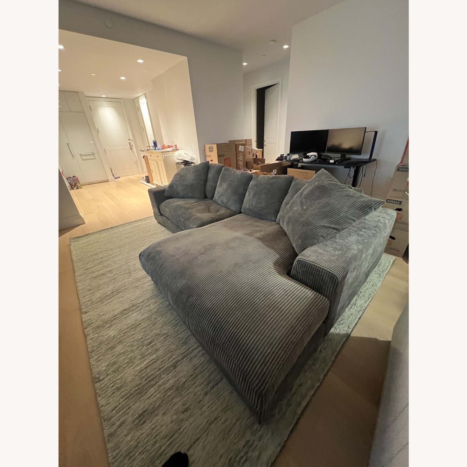 Remy Reversible Sectional, Gray - image-3