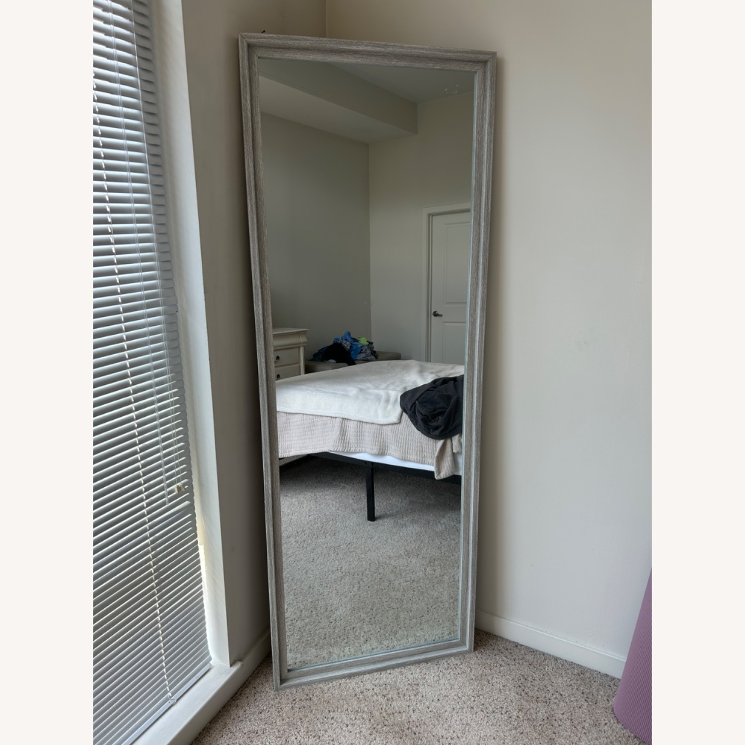 Home Goods Gray Floor Length Mirror - image-1