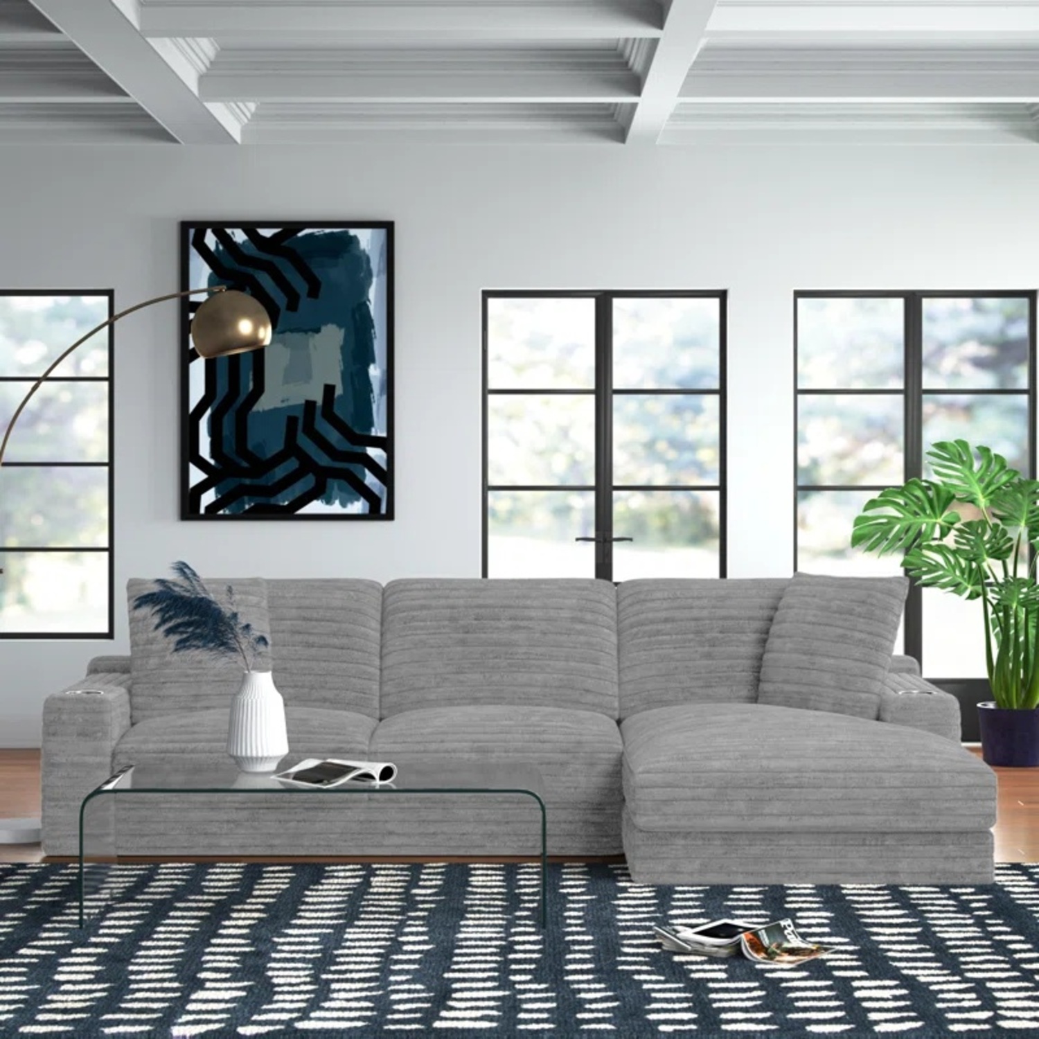 Balie 126.5" Wide Modular Sofa & Chaise - image-5