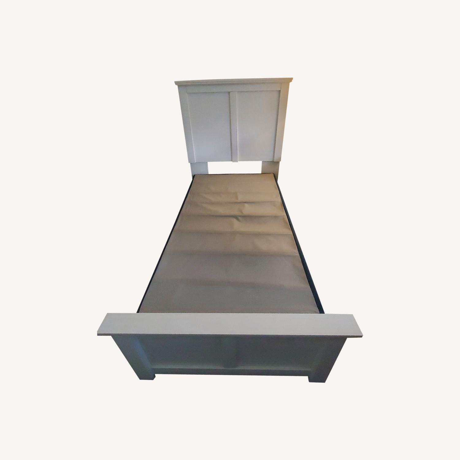 White Twin Bed Frame - image-0