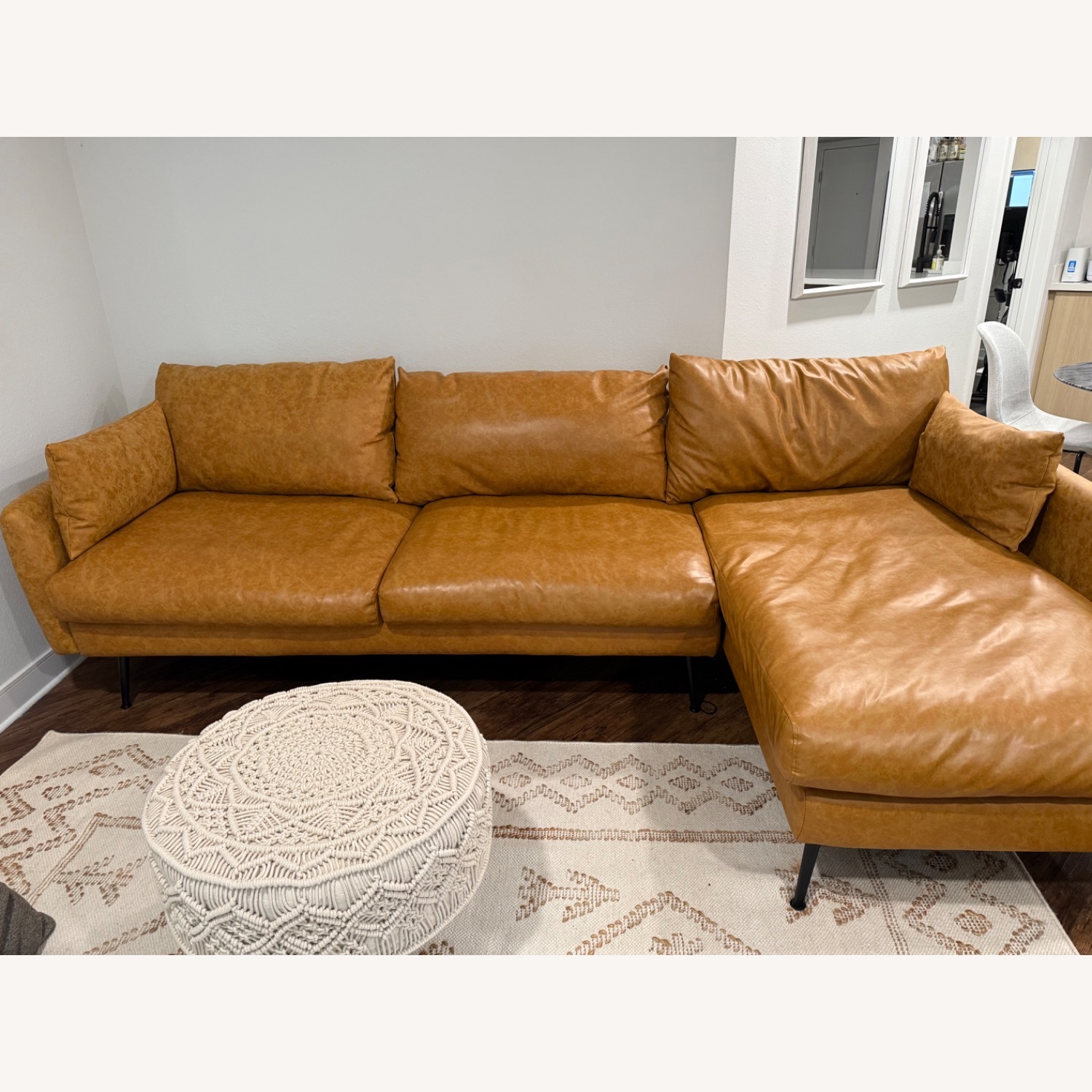Albany Park Vegan Leather Sectional - image-3