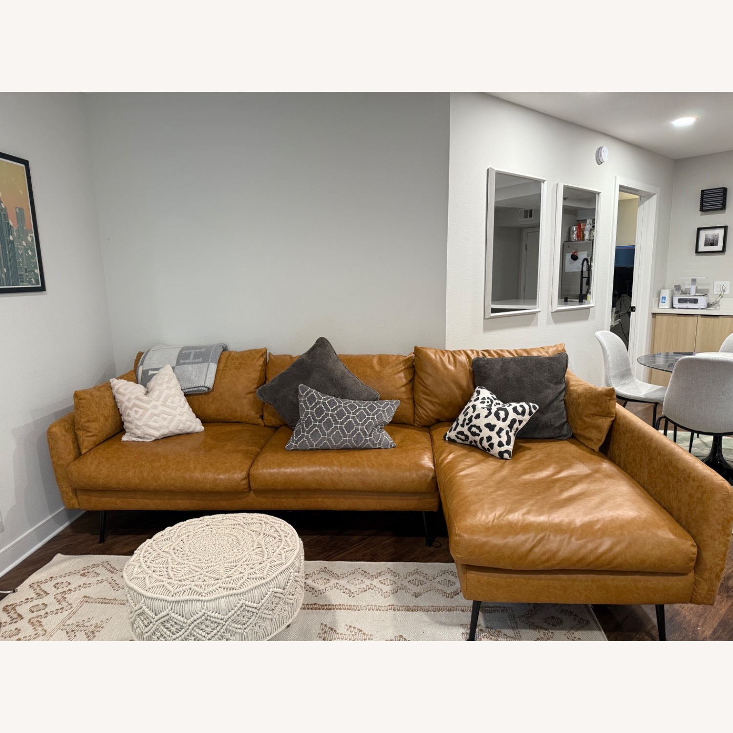 Albany Park Vegan Leather Sectional - image-2