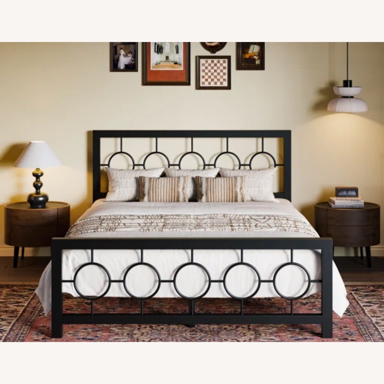 Wade Logan Metal Open-Frame Bed - image-1