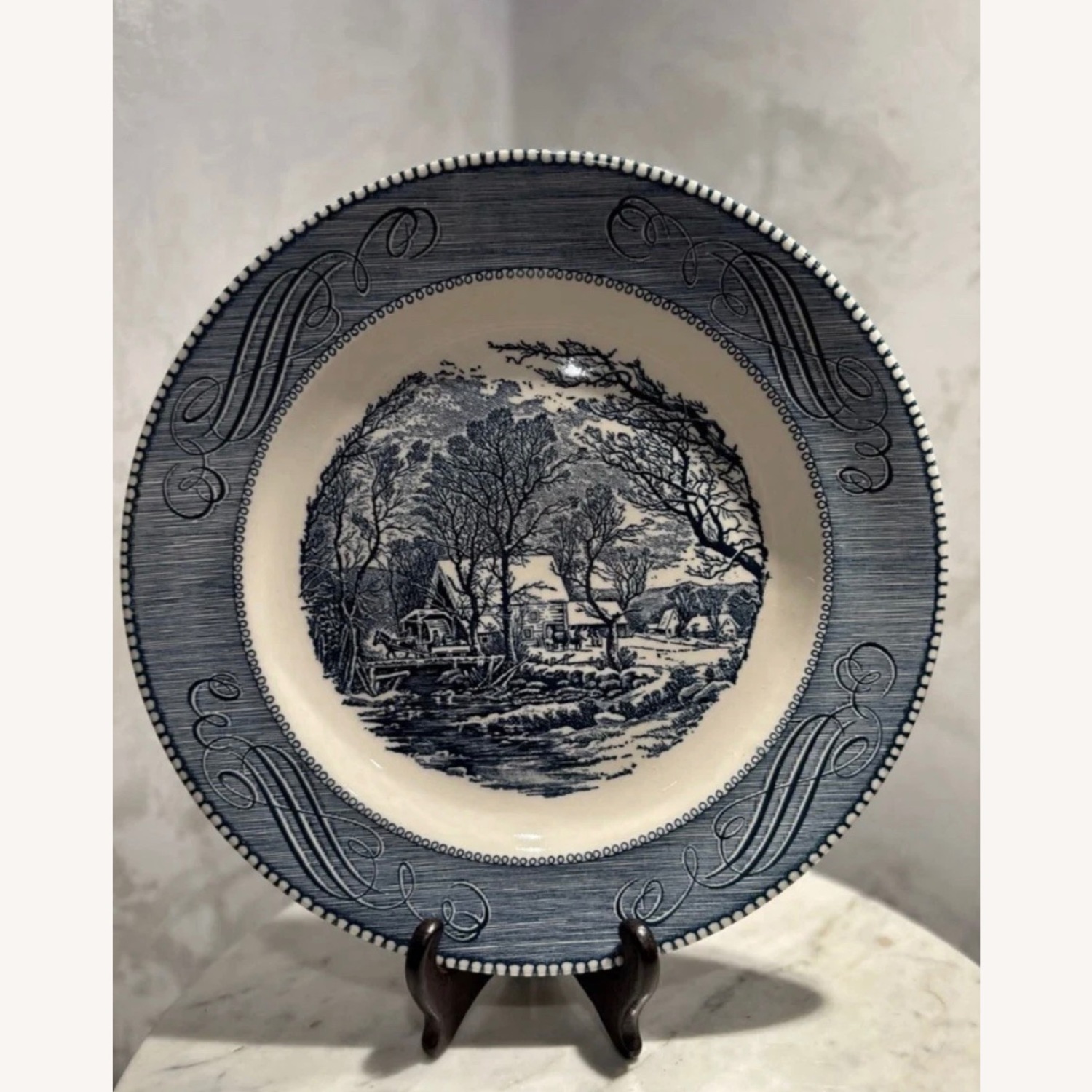 Vintage Currier & Ives 10” Plate by Royal - image-7