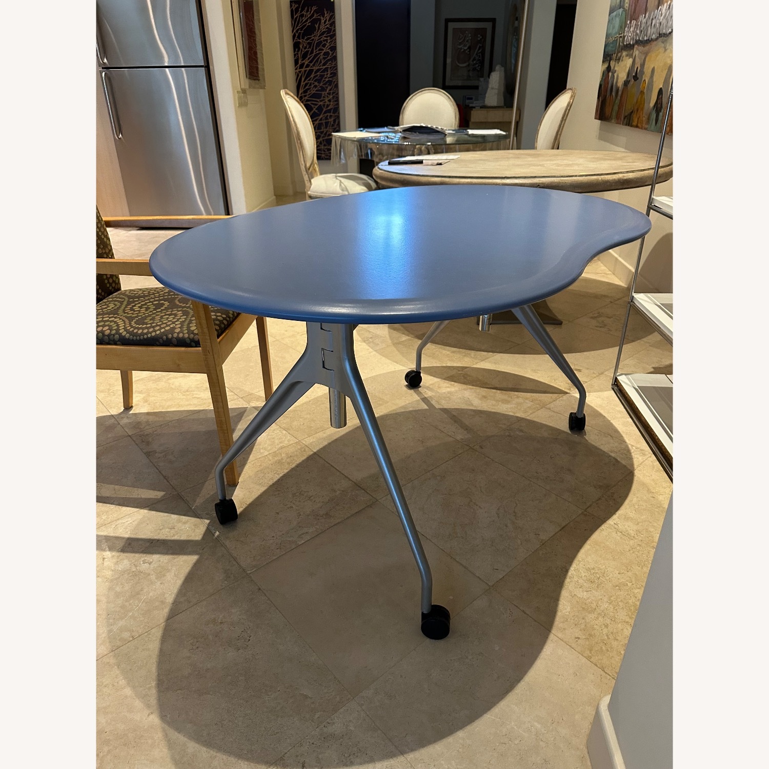 Herman Miller Blue Kidney Writing Desk - image-2