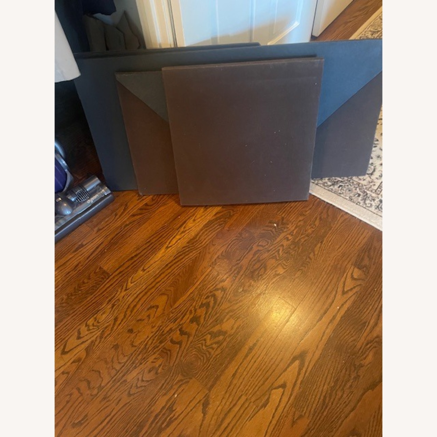 Roche Bobois Black Lacquer/ Brass Pedestal Table - image-6