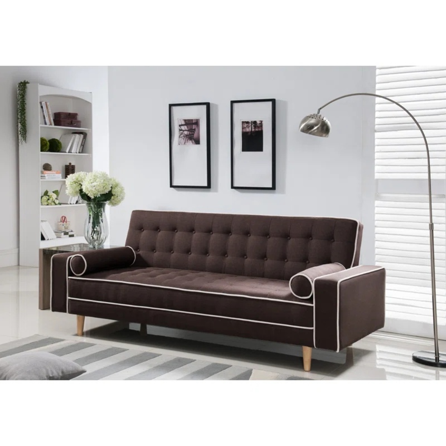 Wayfair Farias Dark Gray Couch - image-6