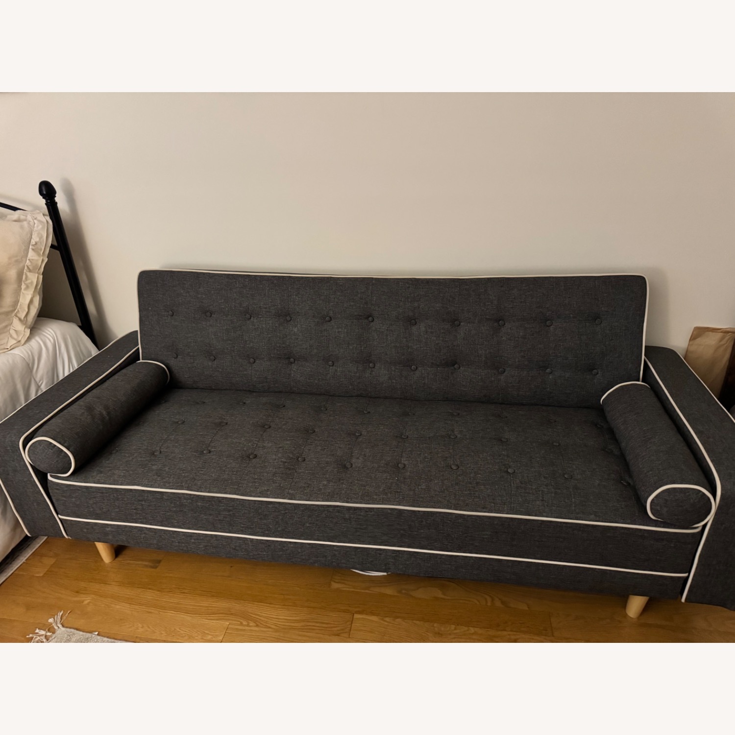 Wayfair Farias Dark Gray Couch - image-4