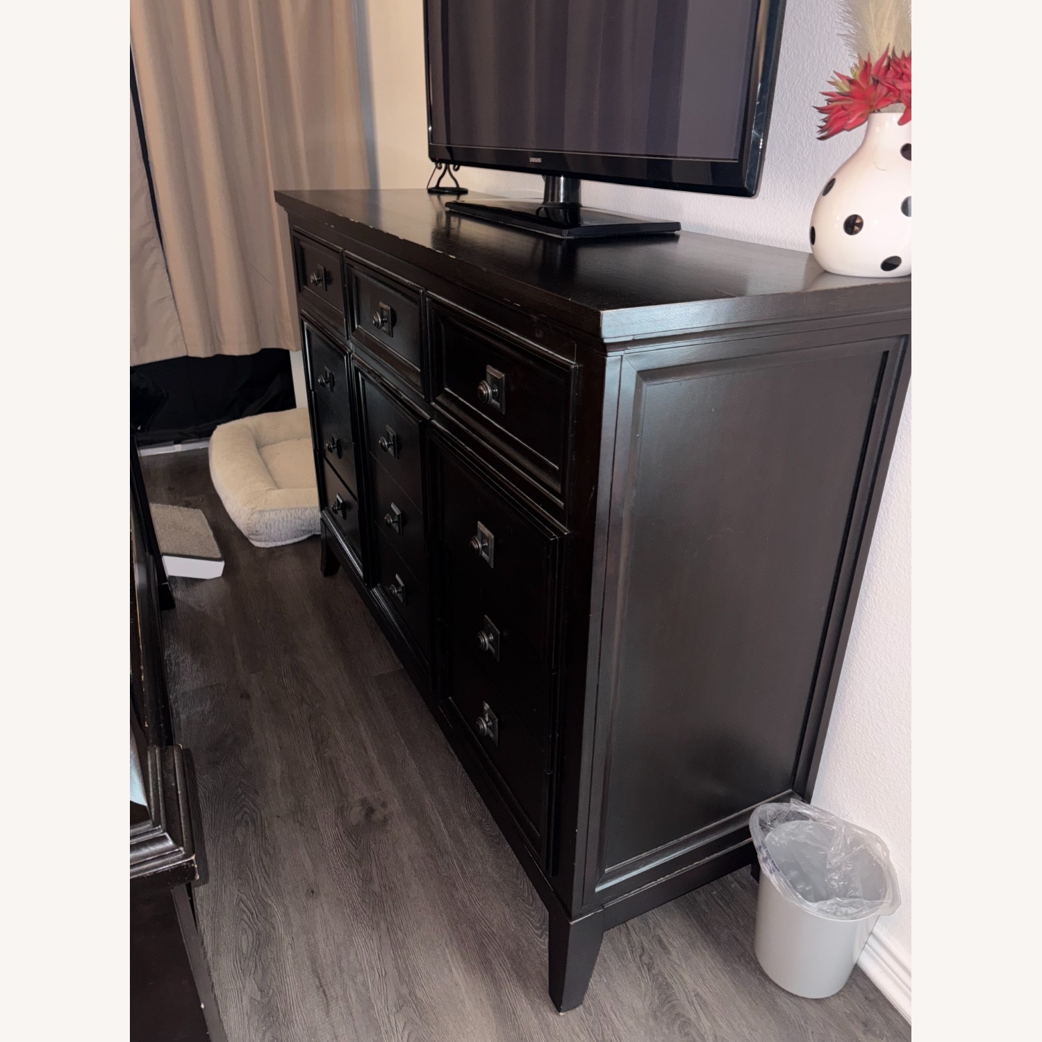 Ashley Furniture Black Wood Dresser and Mirror - image-2