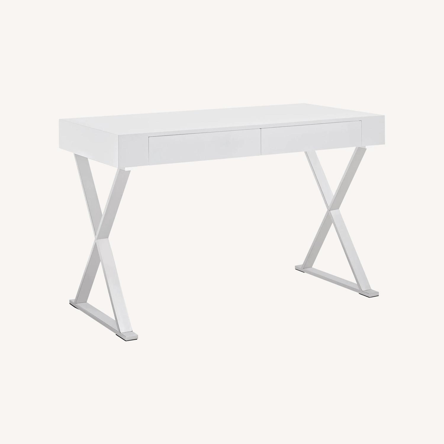 Sector Office Desk in White - image-5