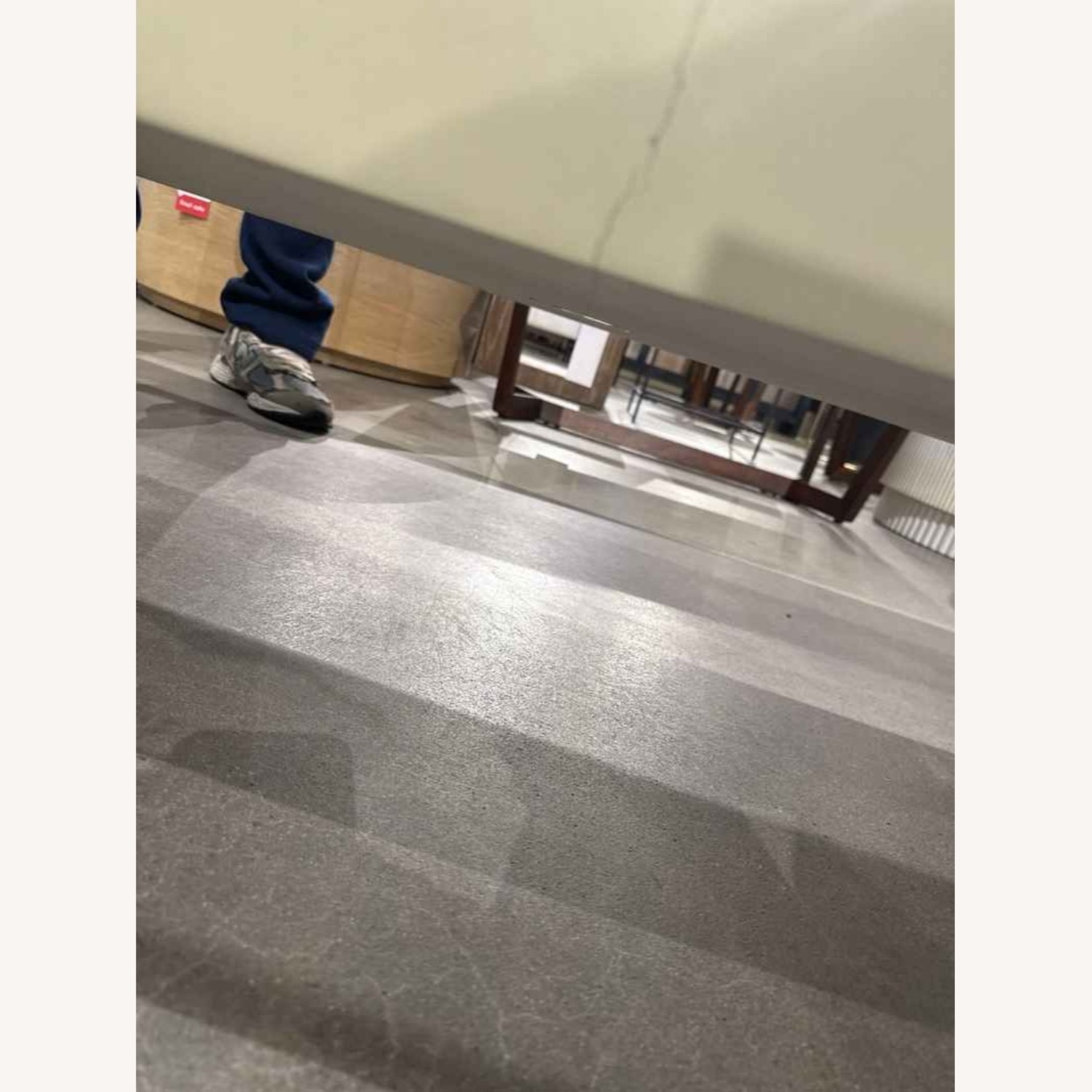 West Elm Concrete Waterfall Rectangle Coffee Table - image-11