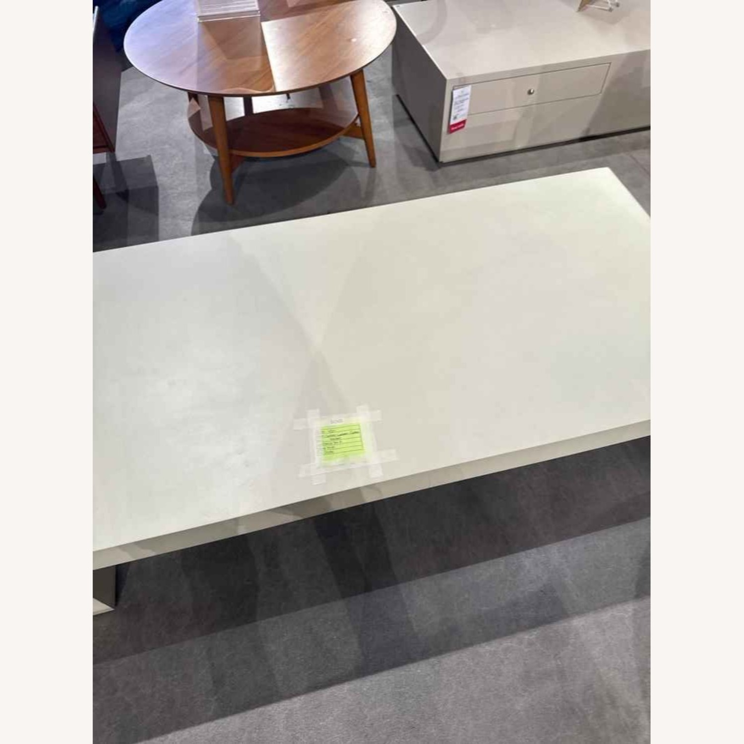 West Elm Concrete Waterfall Rectangle Coffee Table - image-6