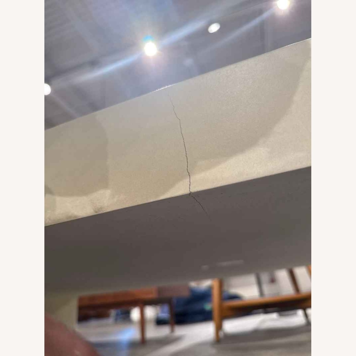 West Elm Concrete Waterfall Rectangle Coffee Table - image-9