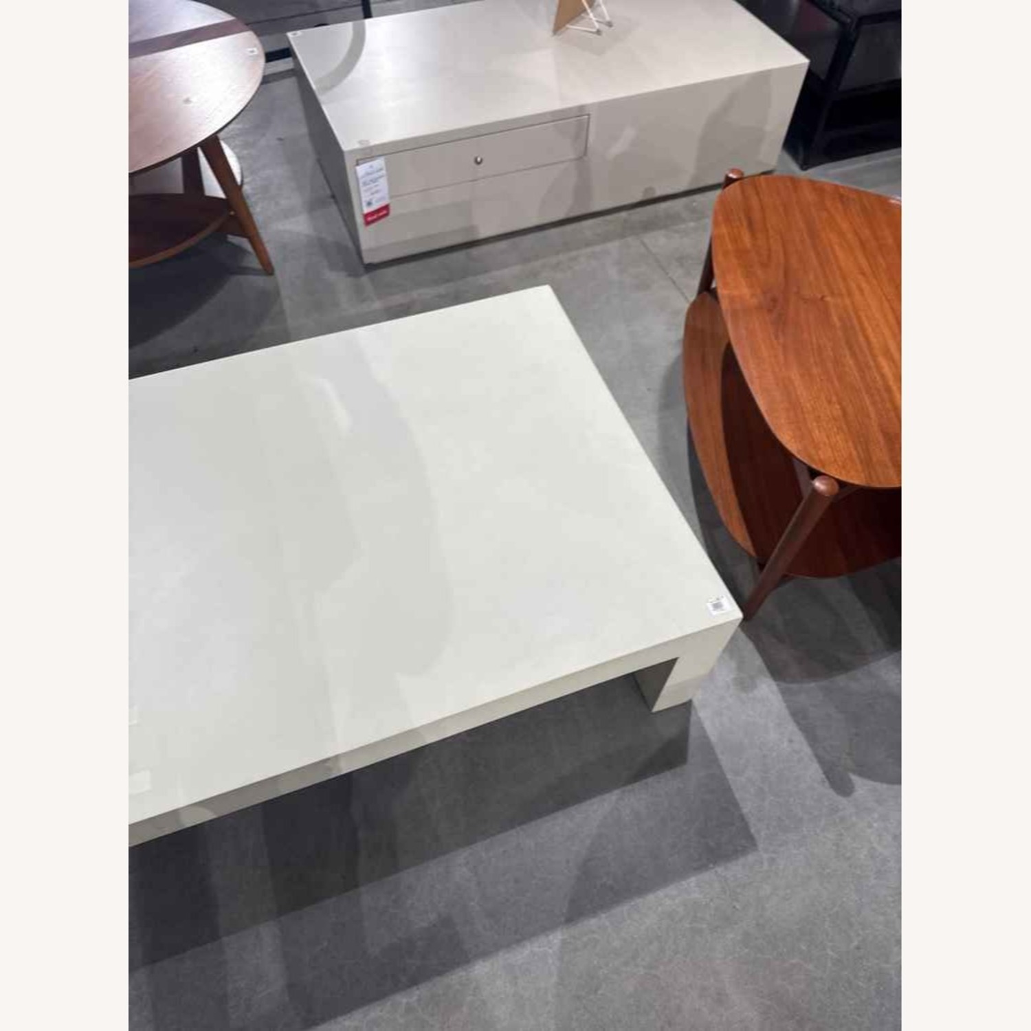 West Elm Concrete Waterfall Rectangle Coffee Table - image-5