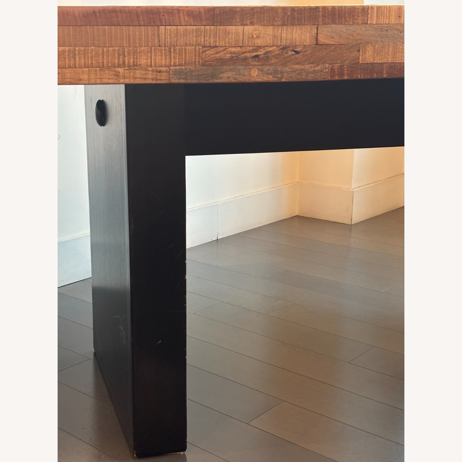 Organic Modern Reclaimed Wood Dining Table - image-7