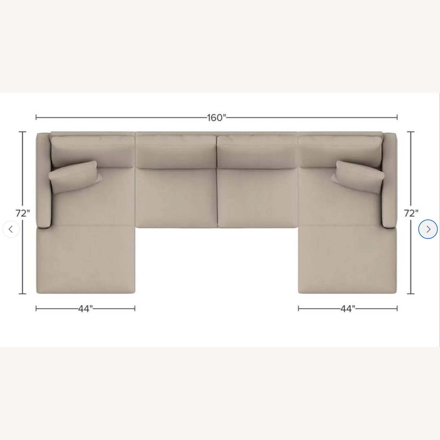 Room & Board Metro Double-Chaise Sectional - image-4