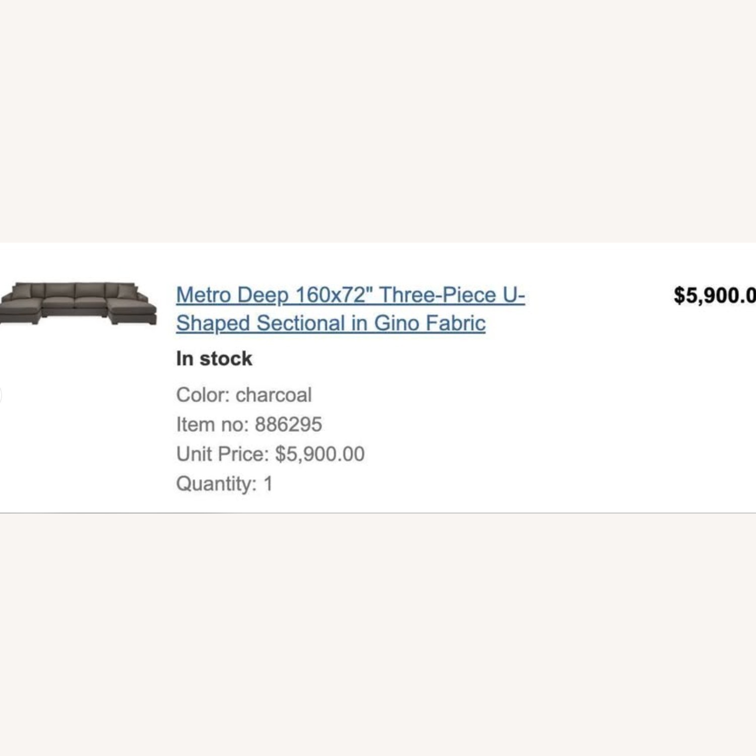 Room & Board Metro Double-Chaise Sectional - image-3